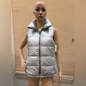 Old Navy Women's Shiny Silver Vest